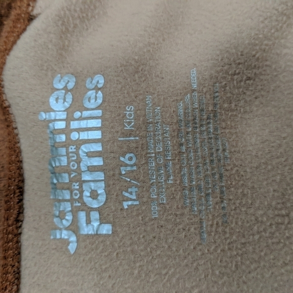 Jammies for your Families Kid's Reindeer Pajamas Size 14/16 - Picture 5 of 5